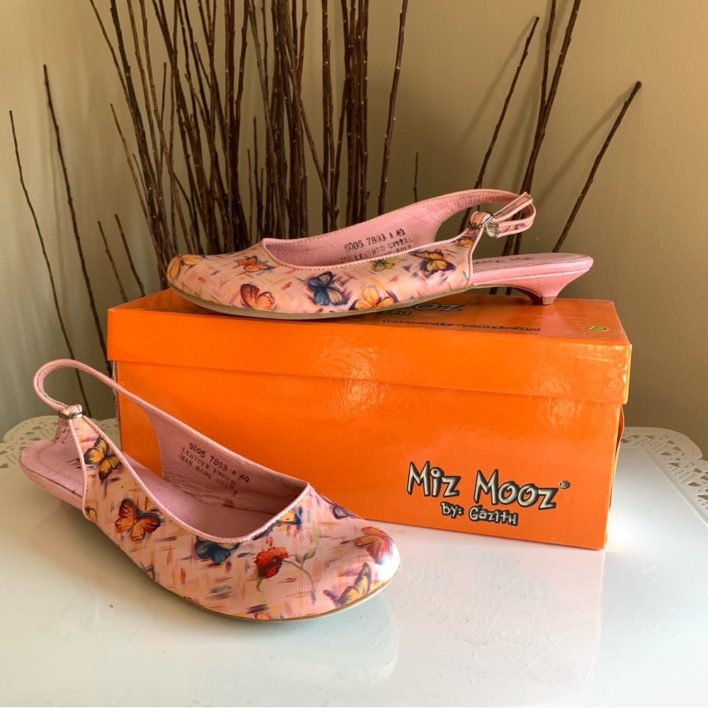 Miz Mooz Pink Butterfly Flats